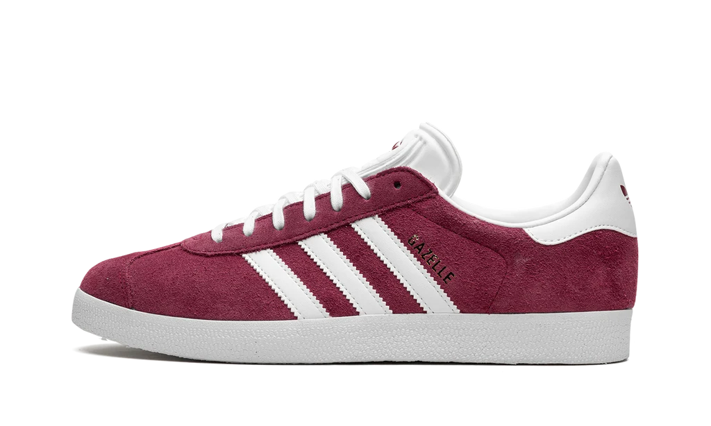 Adidas Gazelle Sneakers - Burgundy and White