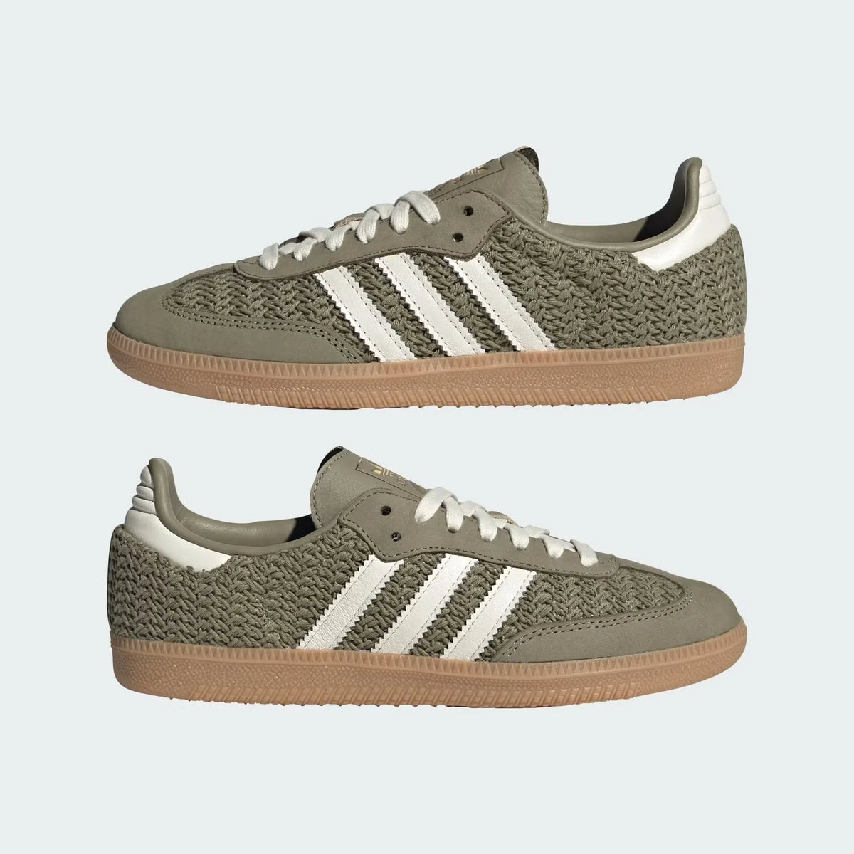 Adidas Samba OG Green Crochet Sneakers