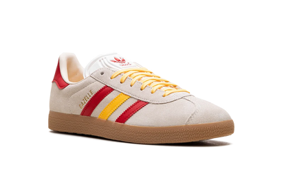 Adidas Gazelle Sneakers - White, Spark, and Scarlet