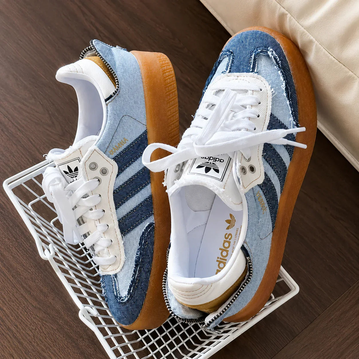 Adidas Atmos x Sambae Denim Sneakers