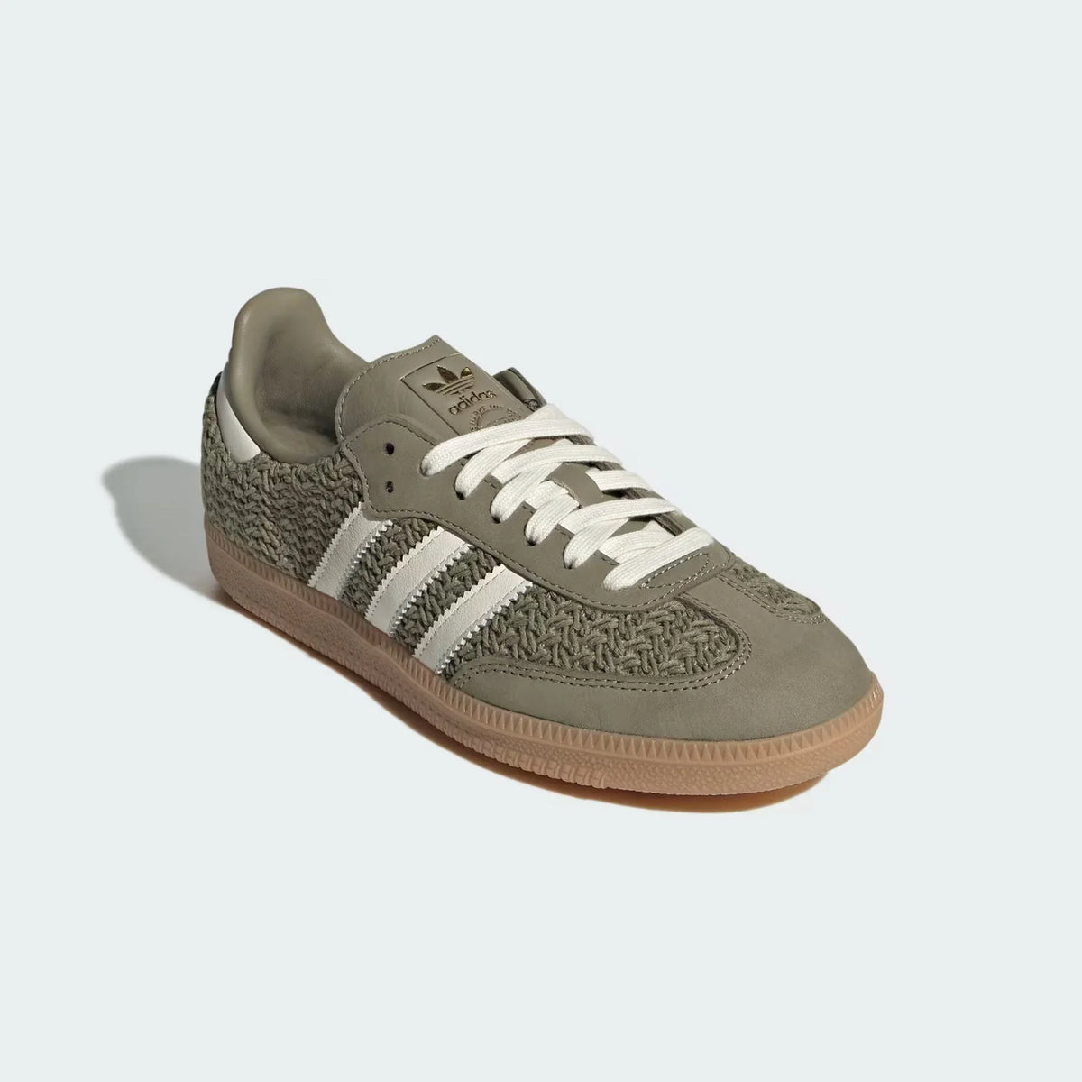 Adidas Samba OG Green Crochet Sneakers
