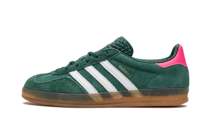 Adidas Gazelle Indoor Collegiate Green and Lucid Pink Sneakers