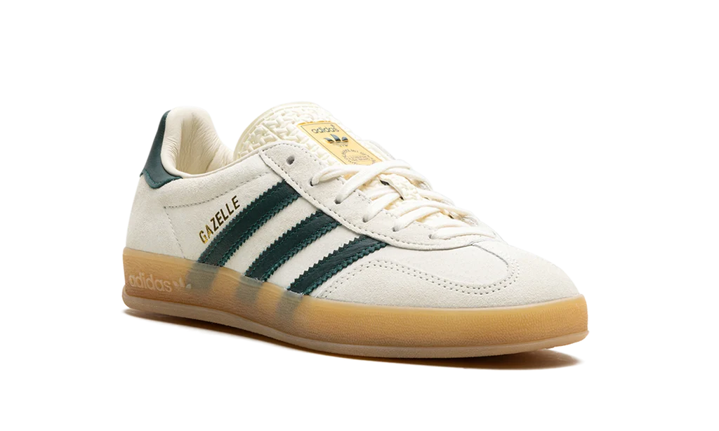 Adidas Gazelle Indoor Cream White Green Gum Sneakers