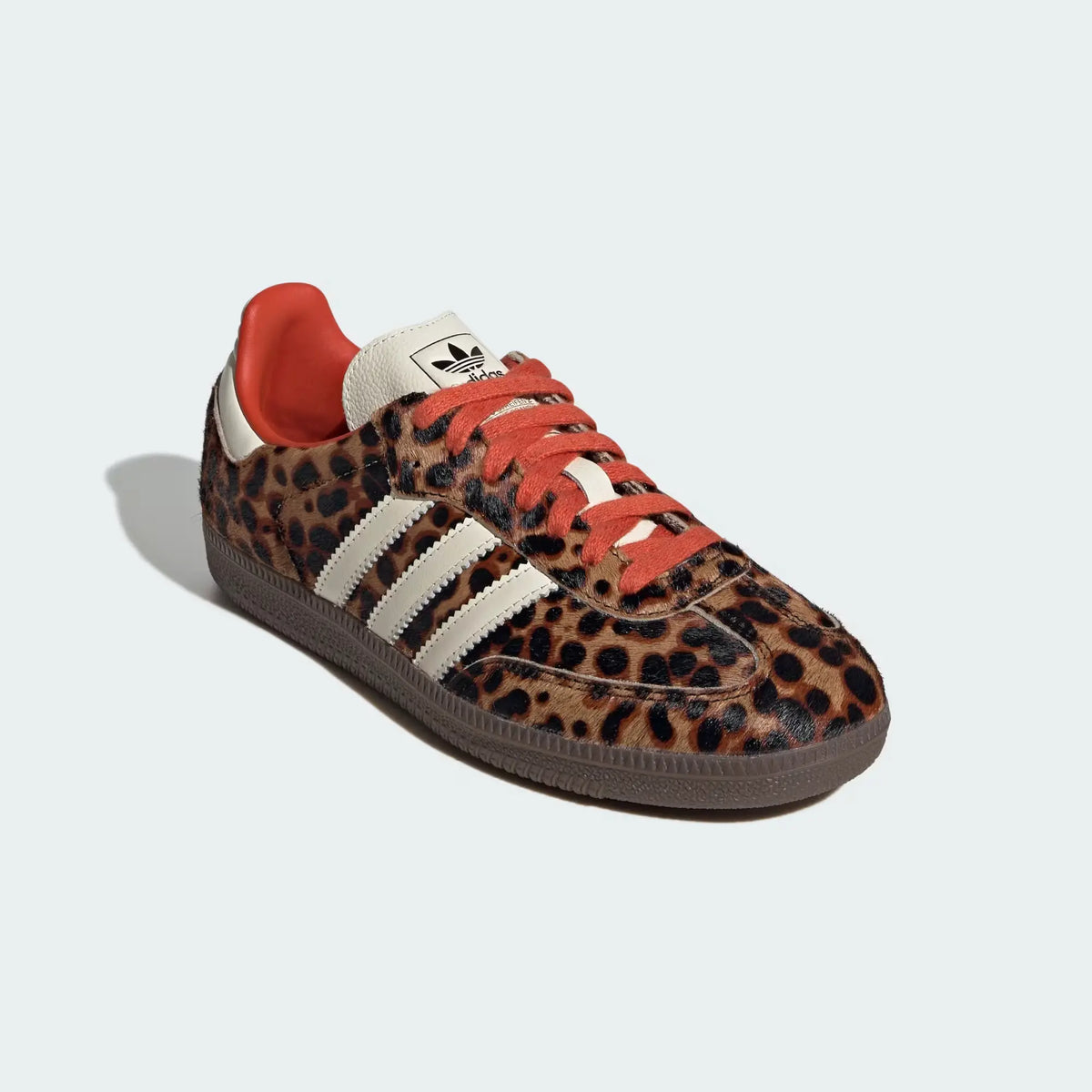 Adidas Samba Women's Red Leopard Print Sneakers
