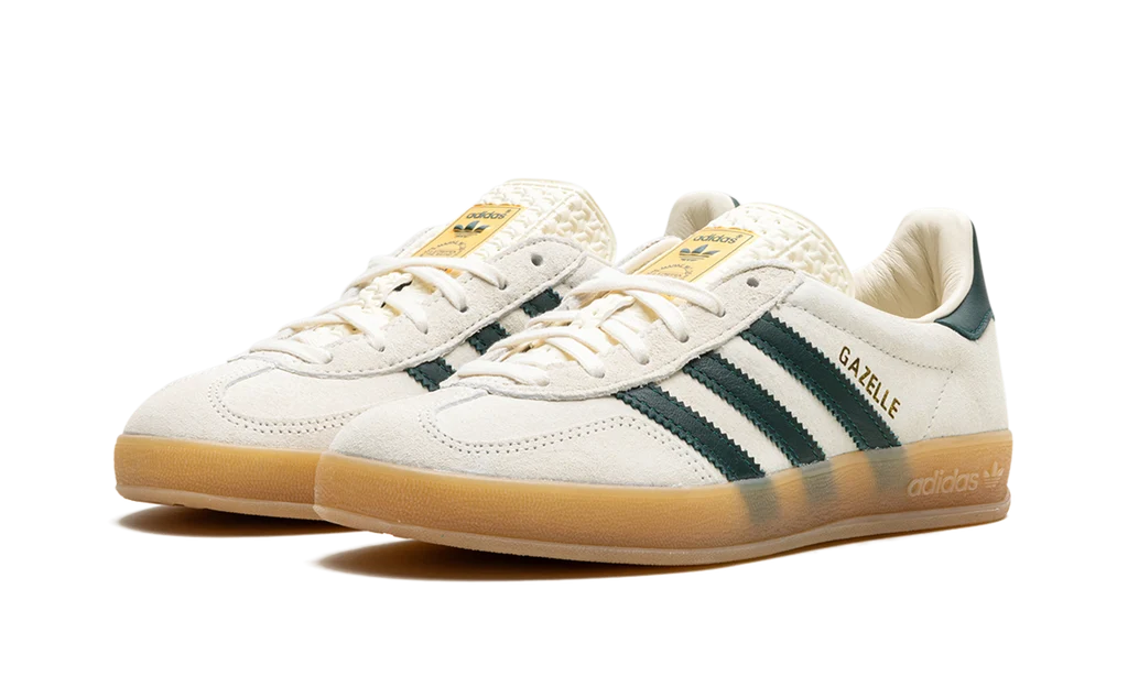 Adidas Gazelle Indoor Cream White Green Gum Sneakers