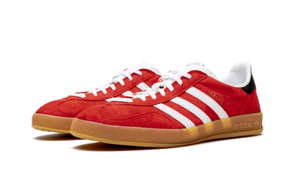 Adidas Gazelle Indoor Sneakers - Scarlet and Cloud White