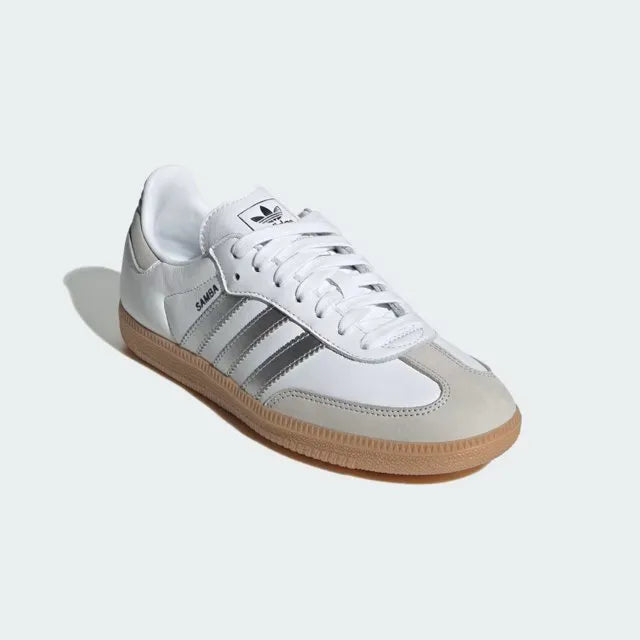 Adidas Samba OG Women's Sneakers - Cloud White/Silver Metallic