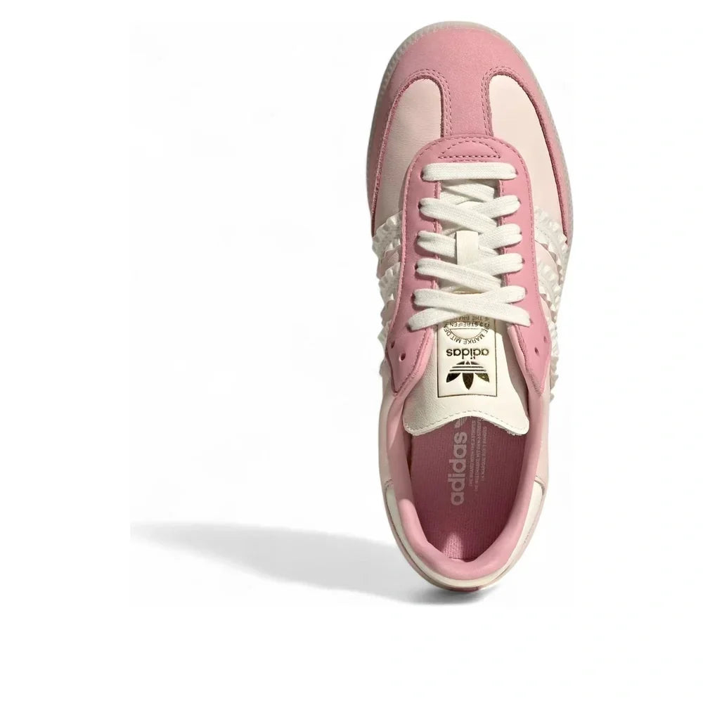 Adidas Samba Women's Ruffle Stripes Sneakers - Wonder Mauve