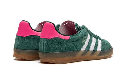 Adidas Gazelle Indoor Collegiate Green and Lucid Pink Sneakers
