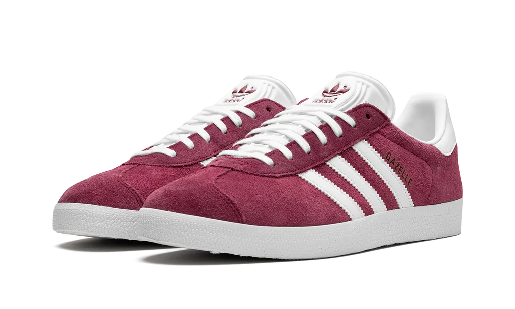 Adidas Gazelle Sneakers - Burgundy and White