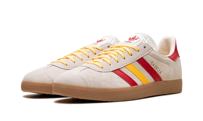 Adidas Gazelle Sneakers - White, Spark, and Scarlet