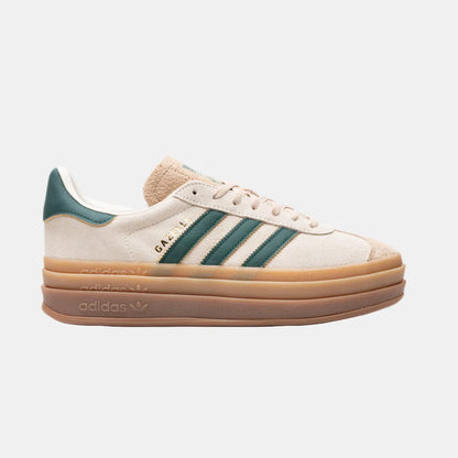 Adidas Gazelle Bold Sneakers - Magic Beige & Collegiate Green