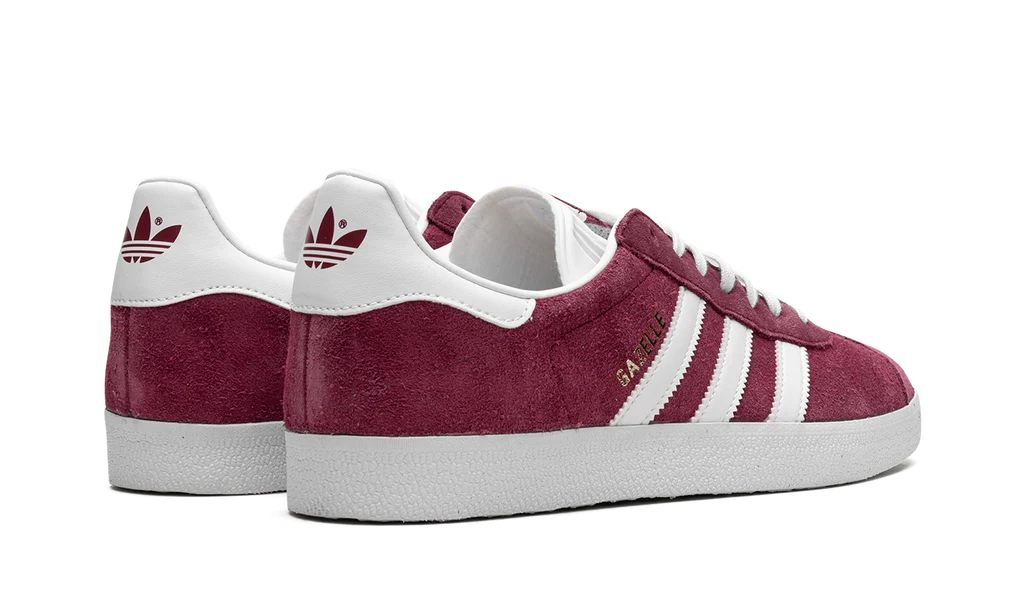 Adidas Gazelle Sneakers - Burgundy and White