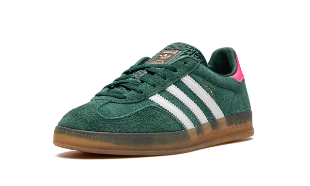 Adidas Gazelle Indoor Collegiate Green and Lucid Pink Sneakers
