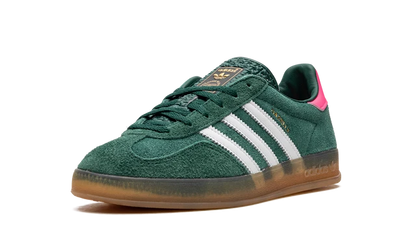 Adidas Gazelle Indoor Collegiate Green and Lucid Pink Sneakers