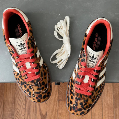 Adidas Samba Women's Red Leopard Print Sneakers