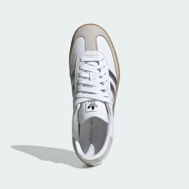 Adidas Samba OG Women's Sneakers - Cloud White/Silver Metallic