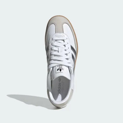 Adidas Samba OG Women's Sneakers - Cloud White/Silver Metallic