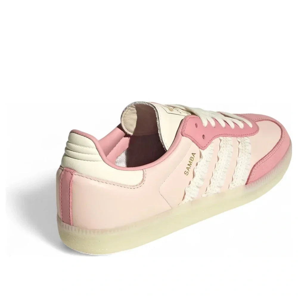 Adidas Samba Women's Ruffle Stripes Sneakers - Wonder Mauve