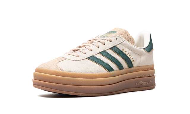 Adidas Gazelle Bold Sneakers - Magic Beige & Collegiate Green