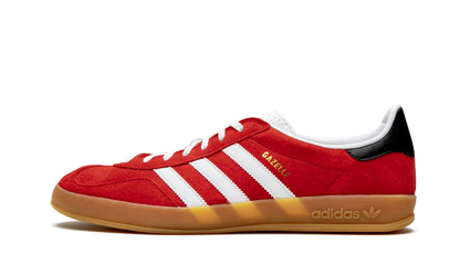 Adidas Gazelle Indoor Sneakers - Scarlet and Cloud White
