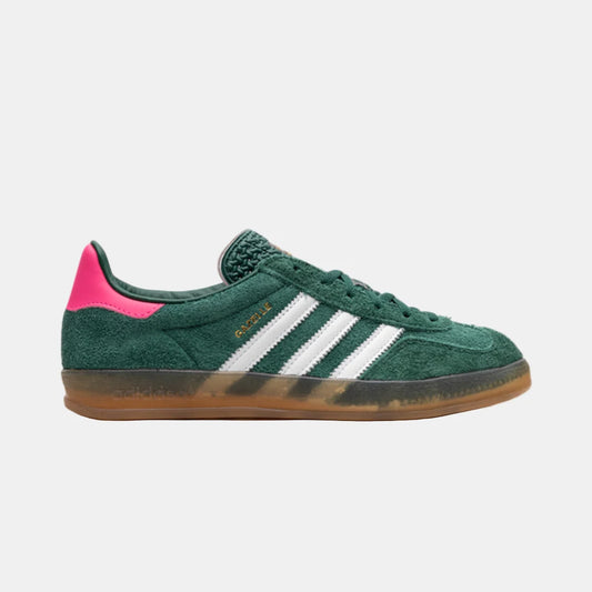 Adidas Gazelle Indoor Collegiate Green and Lucid Pink Sneakers
