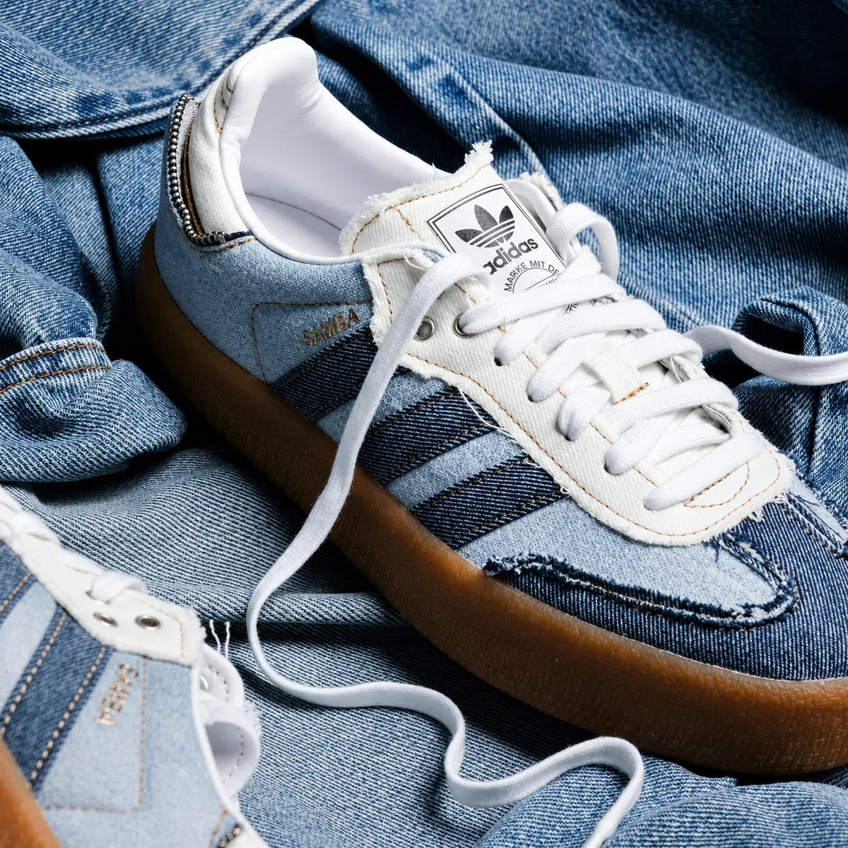 Adidas Atmos x Sambae Denim Sneakers