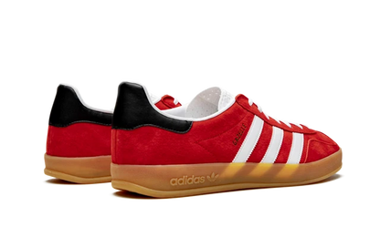 Adidas Gazelle Indoor Sneakers - Scarlet and Cloud White