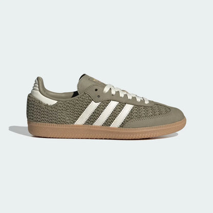 Adidas Samba OG Green Crochet Sneakers