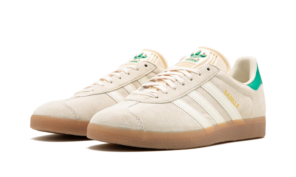 Adidas Gazelle Sneakers - Wonder White and Green