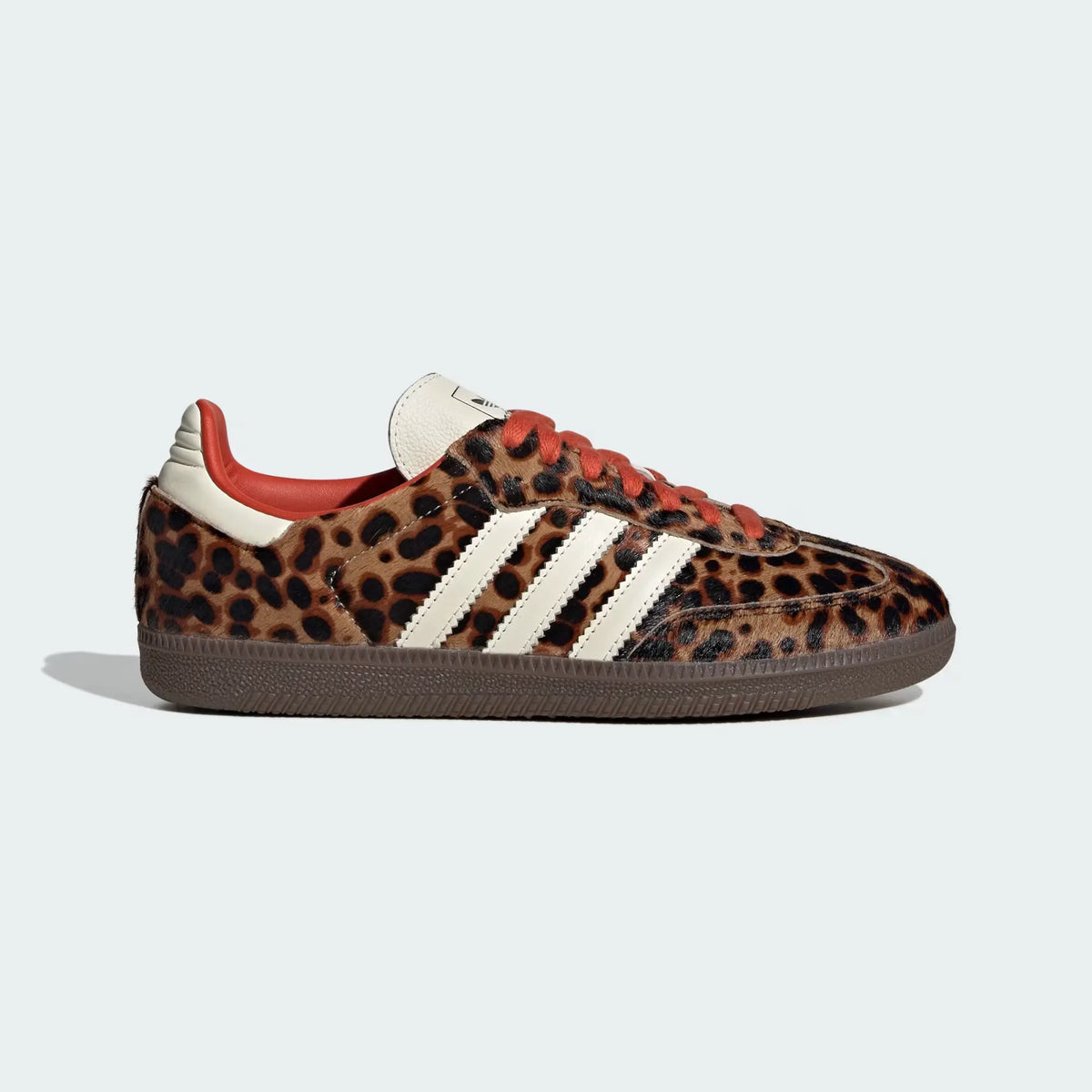 Adidas Samba Women's Red Leopard Print Sneakers
