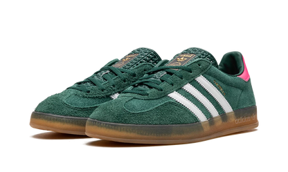 Adidas Gazelle Indoor Collegiate Green and Lucid Pink Sneakers